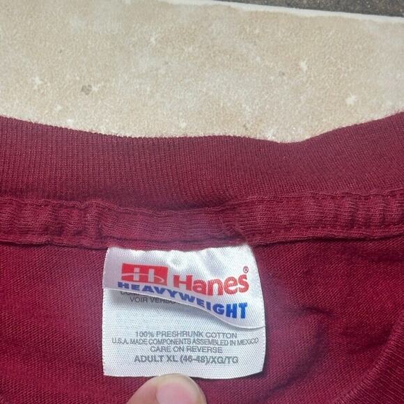 Vintage 90s San Diego Zoo Huamei Panda Red Graphic Tee Mens Size XL Hanes Tag - Picture 2 of 5